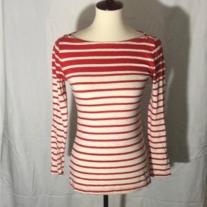 🌹 J. Crew long sleeve striped  cotton Sz S